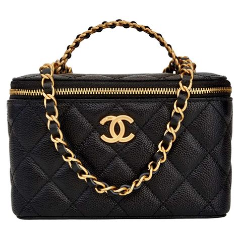 chanel vanity bag with top handle|chanel vanity case 2022.